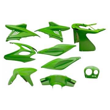 Kit carénage Yamaha Aerox/MBK Nitro <-2012 pour Kawasaki 9 pièces