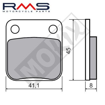 Jeu de plaquettes de frein RMS B-22 510 1440