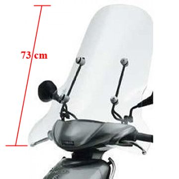 Pare-brise haut clair Yamaha Neos/MBK Ovetto 2008-> original 5c2f83j000