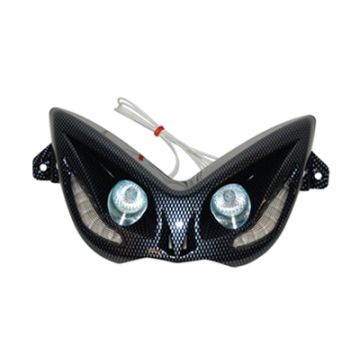 Phare avant led Yamaha Aerox/MBK Nitro Audi look DMP carbone