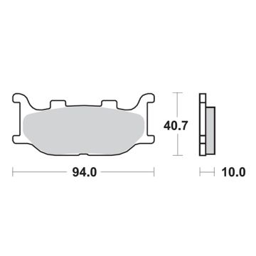 jeu de plaquettes de frein maj250/maj400 sbs 128