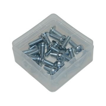 Lot de 25 boulons Speednut M6 x 20 mm, noir