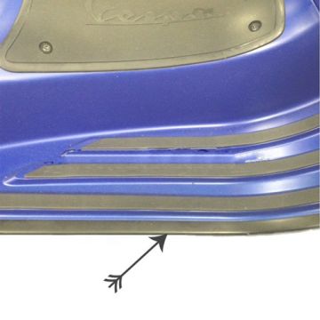 Kit bordure repose pied 3 pièces - noir mat Vespa Primavera/Vespa Sprint 50-125-150