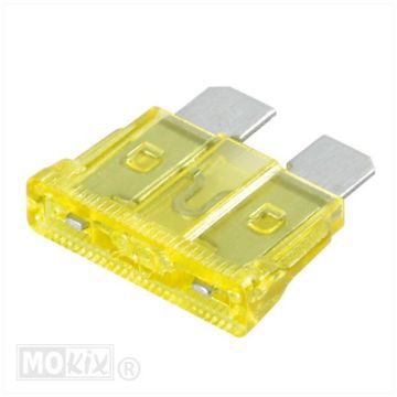 Fusibles à fiche 19,1x5,1 20 ampères 50 pièces Lampa