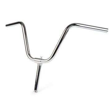Guidon CUPPINI diamètre 21mm Ciao, Garelli coudé chrome