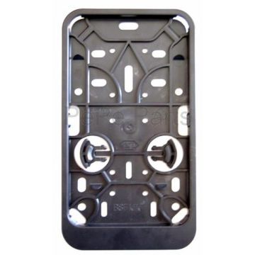 support de plaque d'immatriculation debout noir