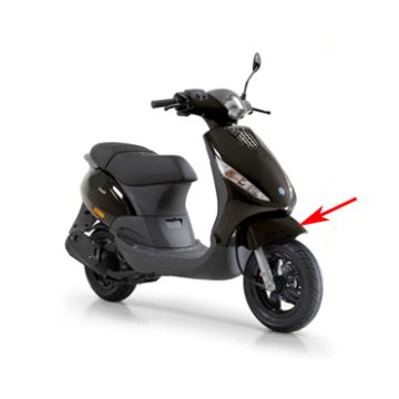 Garde-boue avant Piaggio Zip lucido noir 94 original 1B00099600090
