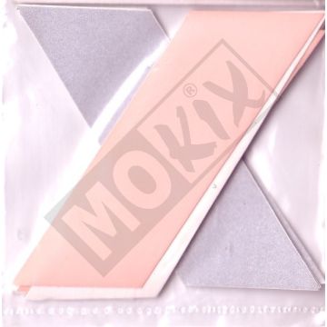 BANDES RÉFLECTRICES 4x ORANGE 4x GRISES