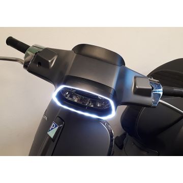 Phare enjoliveur lampe led Vespa Sprint noir mat 2.0 DMP