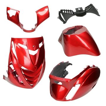 Kit carénage SP look Piaggio Zip Audi rouge Bordeaux DMP 5 pièces