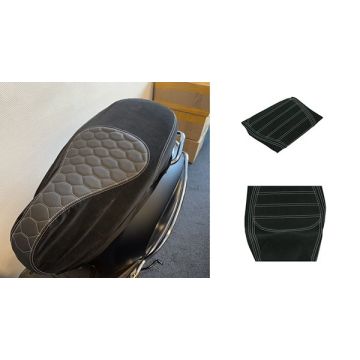 Pont Selle Designo noir/blanc (gilets de voiture) Alcantara GTS ALL/GTS125/GTS250/GTS300