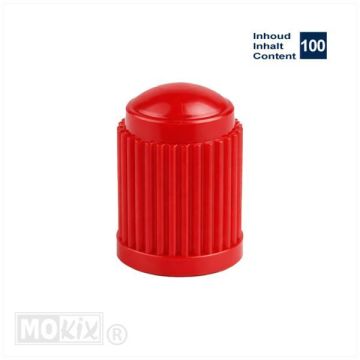 Capuchon de valve rouge en PVC