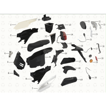 Boite de siège Yadea T9L