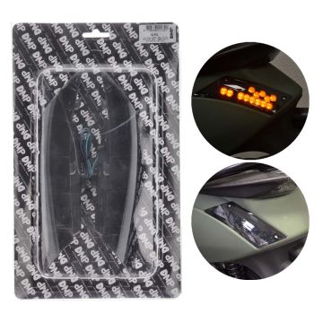 Kit clignotant led Piaggio Zip 2000-> DMP Audi Look noir arrière