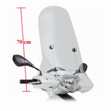 Pare-brise haut clair Piaggio New Fly 2012->  original 675070