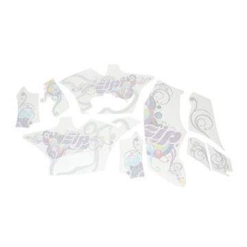 set d'autocollants fleurs zip2012 4t blanc piag orig 675154