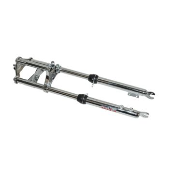 fourche avant longue et large pour frein à disque maxi chrome EBR