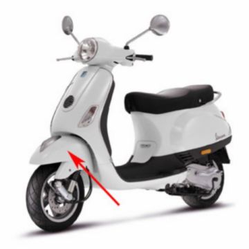Garde boue avant Vespa Lx 544 blanc