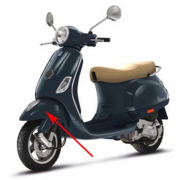 Garde boue avant Vespa Lx 222 bleu nuit