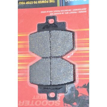 jeu de plaquettes de frein vespa/piaggio gts300/primavera/runner sp/runner180-4t/run200vxr arrière sbs 166hf