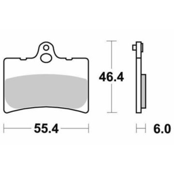 jeu de plaquettes de frein FDS/pour SBS 126hf