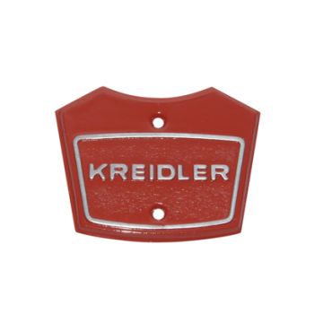 Logo de plaque de boîtier de phare Kreidler rouge au-dessus
