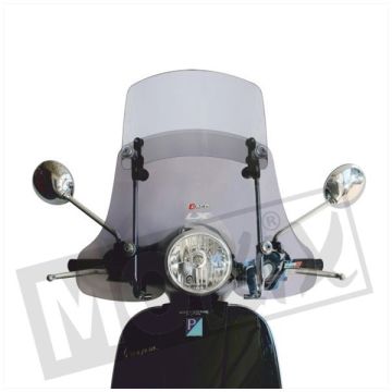 Pare-brise haut clair Vespa LX 50-125-150 2005-2013 Twin-screen Faco H660