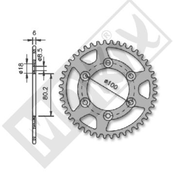 AKA RIEJU RR/SPIKE 48 dents