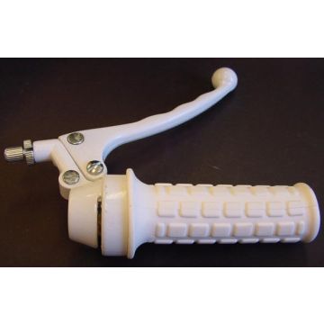 Levier d'accélération+frein Tomos A3/A35 blanc droit