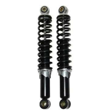 Paire d'amortisseurs 280 mm longueur réglable noir Piaggio Bravo/Super Bravo/Camino/Citta/Maxi/Tomos DMP