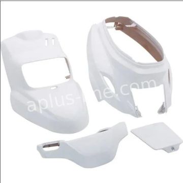 Kit carénage Yamaha BW's / MBK Booster 12 pouce 2004-> blanc brillant 4 pièces