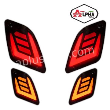 Jeu de clignotants Vespa GTS 250 / GTS 300 led matrix Alpha style (fugue) arrière