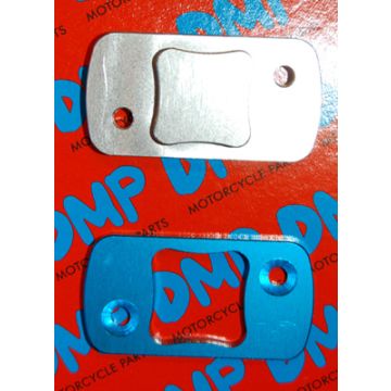 couvercle de pot de frein usiné CNC Speedfight chrome/bleu DMP 2 pièces = sur