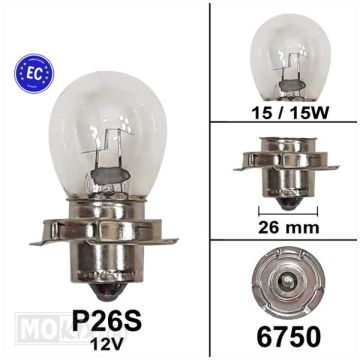 Lampe S3 P26S 12V 15W collier-6750