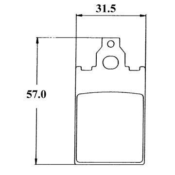 jeu de plaquettes de frein af1/f12rst/f15/red rose/rev/streetmate/tua/you pour DMP