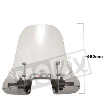 Pare-brise haut transparente Vespa S-50-125-150 2006-2014