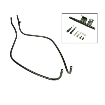 kit de supports décoratifs avant (fabriqué en UE) LX/ Vespa/Vespa S noir brillant