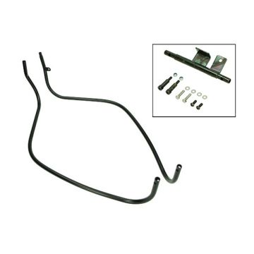 Barres de protection avant noires mates pour Vespa LX/LXV/S