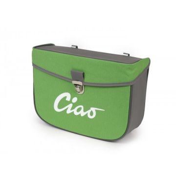 Sac latéral Vespa Ciao gris/vert Moto-Nostra