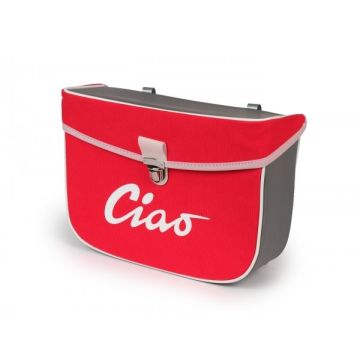 Sac latéral Moto-Nostra Vespa Ciao rouge/gris
