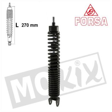 AMORTISSEUR PIA LIBERTY 50 4T 00-13 NOIR FORSA