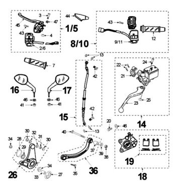POIGNEE A GAZ SPEEDFIGHT LC origine