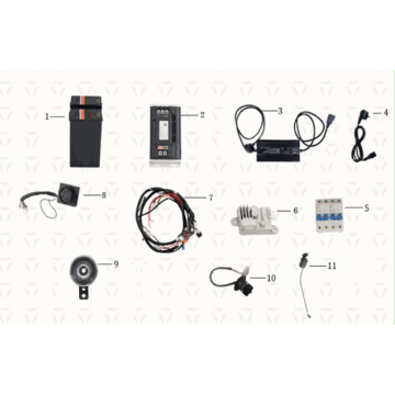 Faisceau de câbles Assy/batterie/chargeur Yadea T9L