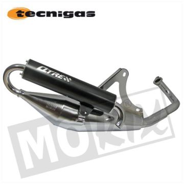 Echappement Kymco horizontal 2 temps chromé Q-tre Tecnigas