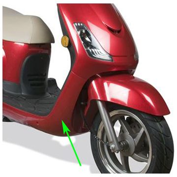 Spoiler inférieur/jupe Sym Fiddle rouge original 64300-ala-000-rd