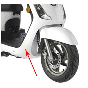 Spoiler inférieur/jupe latérale Sym Fiddle white original 64300-ala-000-wd
