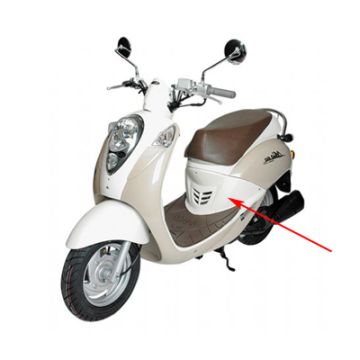 Bulle corps Sym Mio blanc d'origine 80151-a7a-000-qb