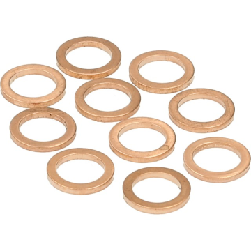 Bague en cuivre rouge 10x14mm 10 pièces