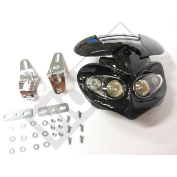 Becquet de phare Tomos Quadro halogène noir