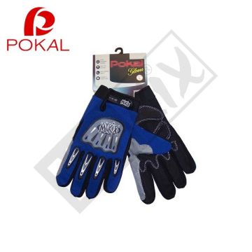 Gants cross Mokix bleu